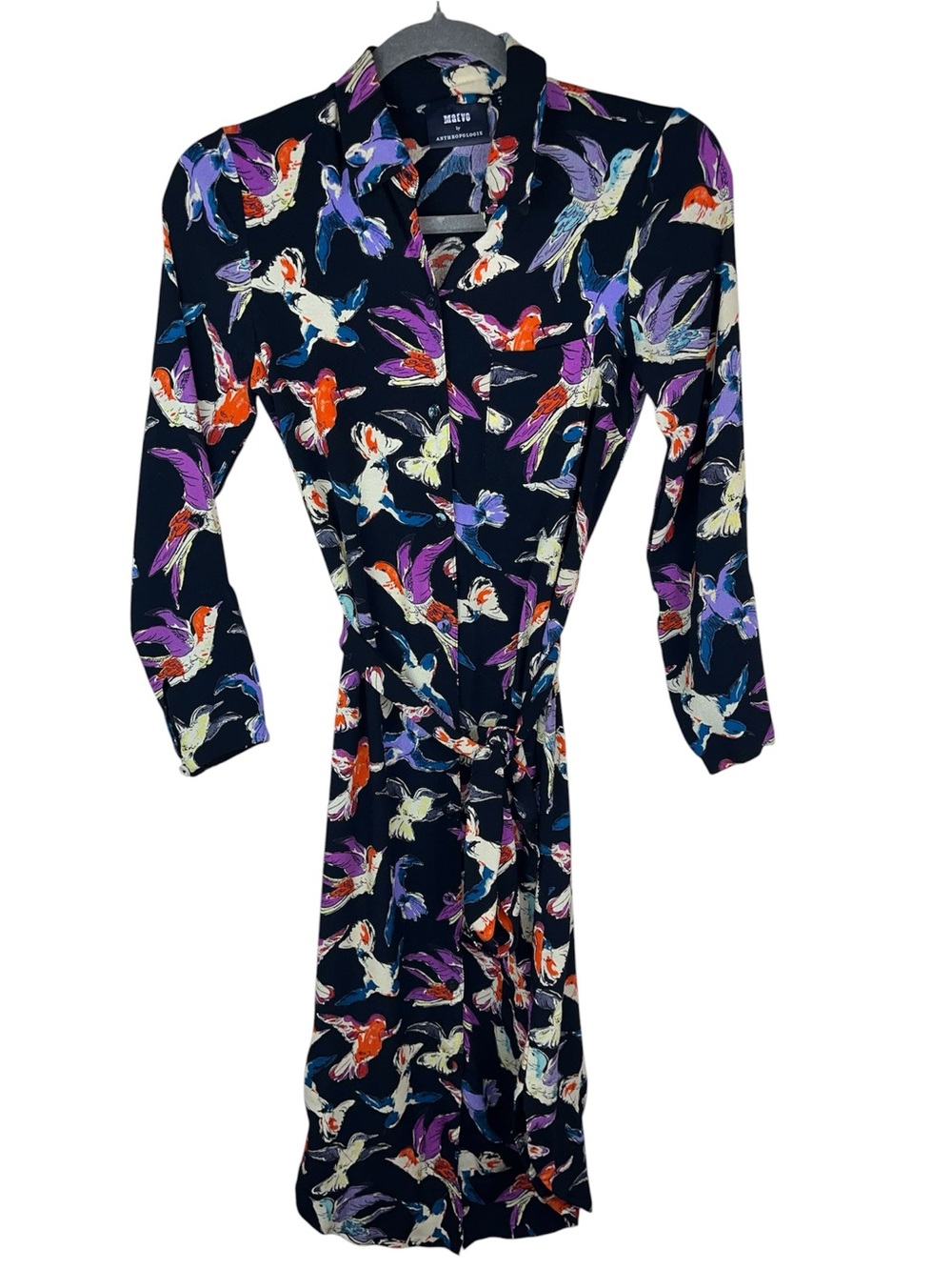 Maeve by Anthropologie  size 2 birds chic business animal print classic